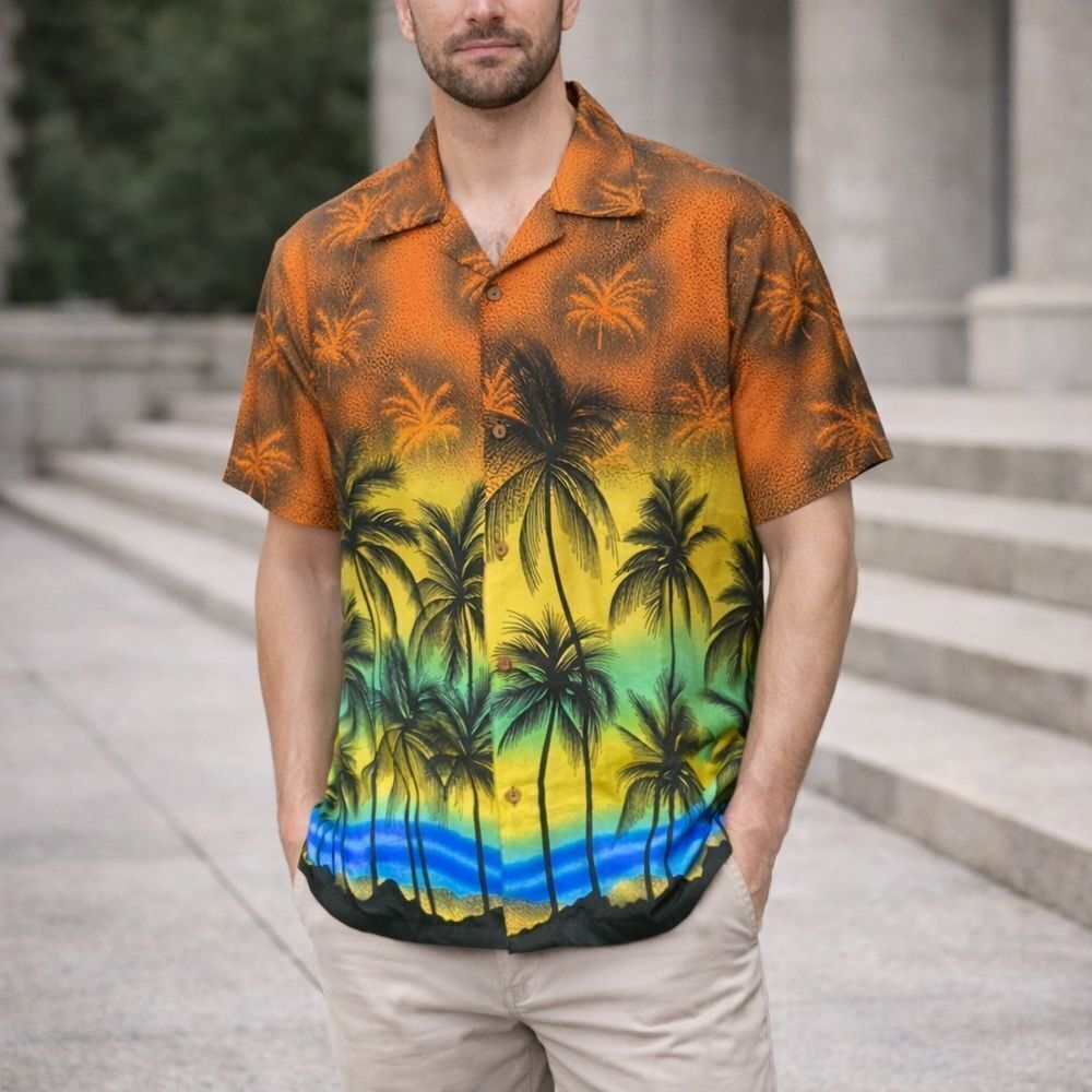NWT The Original In Gear Hawaiian Shirt